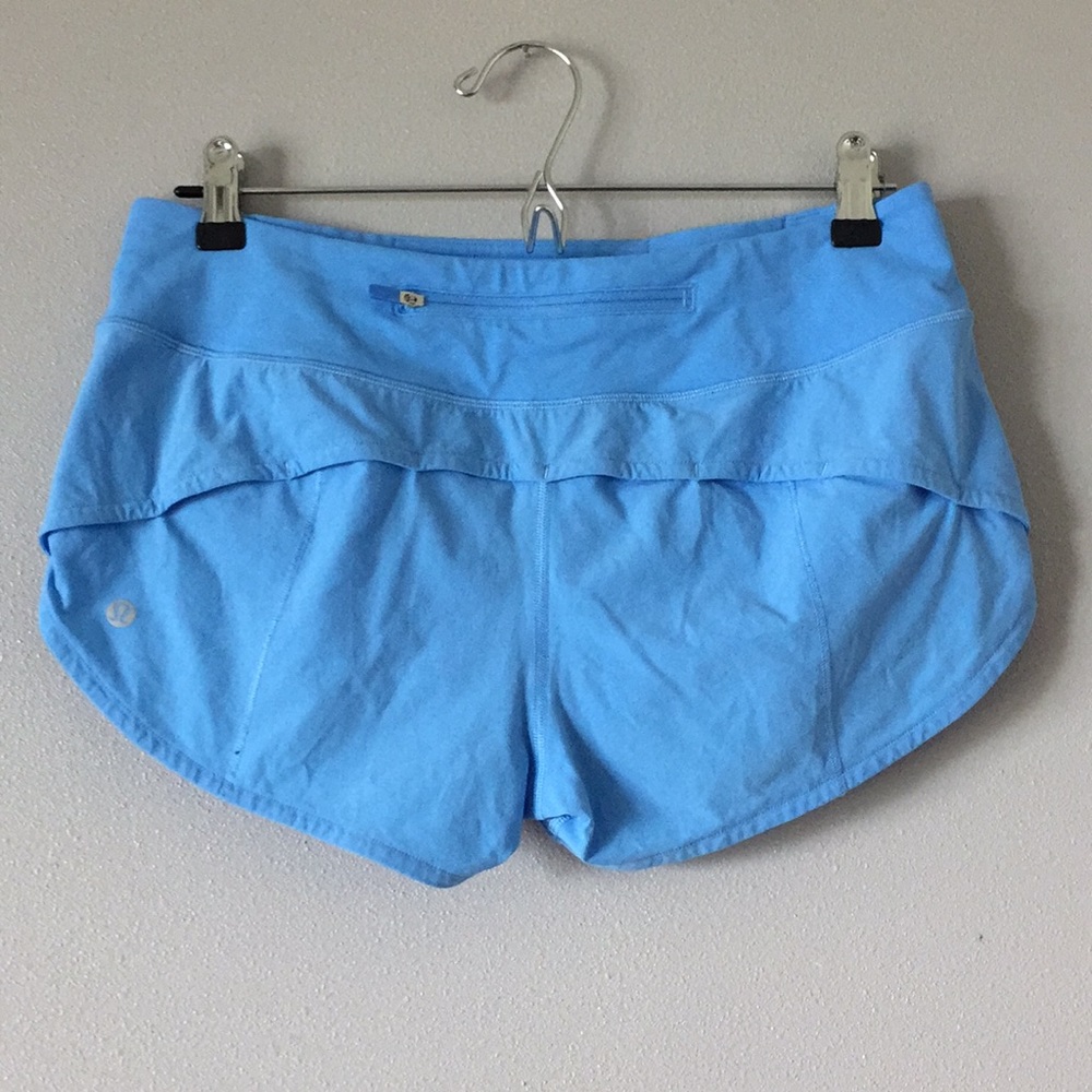 Lululemon Run Speed Shorts 6 Baby Blue